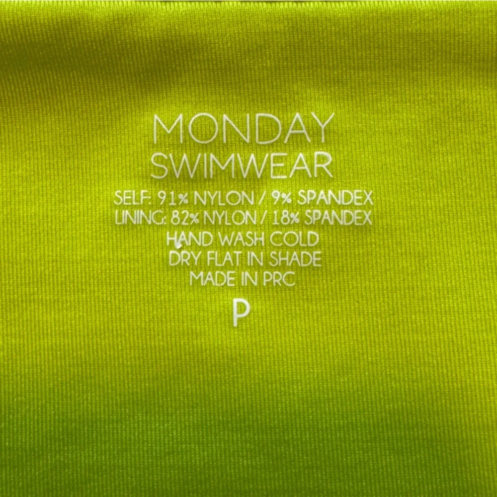 Monday Swimwear Lime Bikini Set - Picture 2 of 3